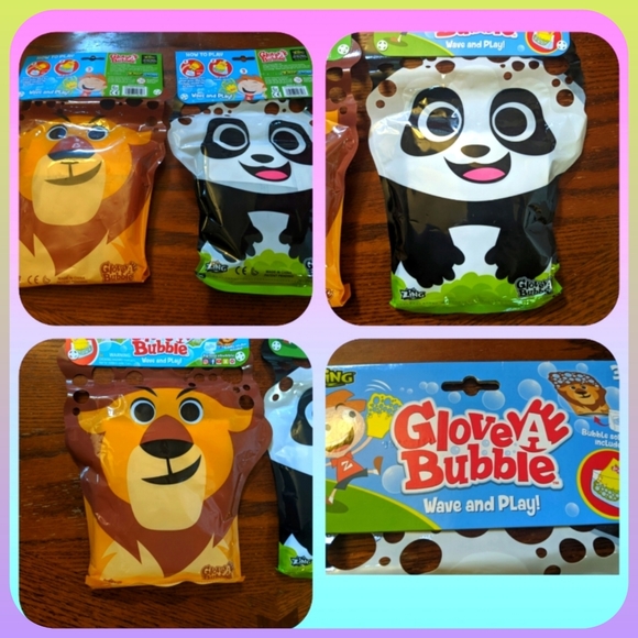 A bundle of fun summer stuff bubble gloves, flying disc flamingo bubble machine - Picture 4 of 6